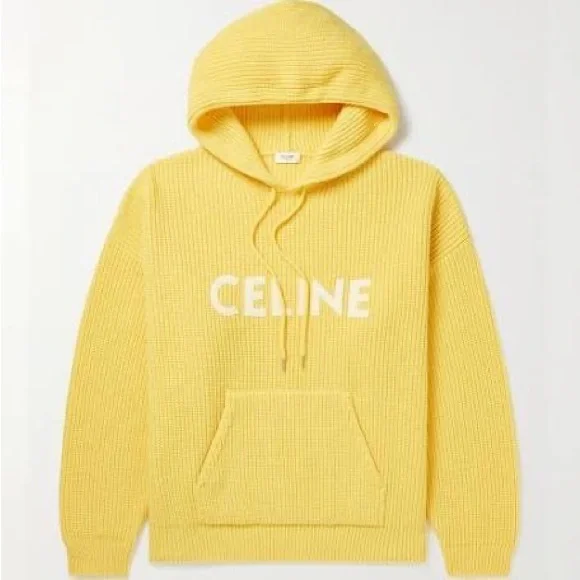 Celine | Sweaters | Authentic Celine Logoappliqud Ribbed